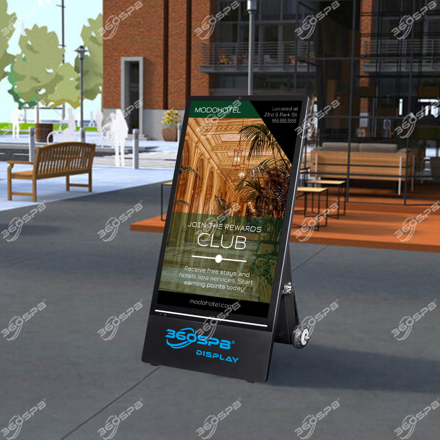 ■ Digital Signage A-32 S32R Portable Outdoor Digital Signage 32