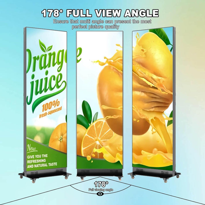 80 Inch LED Digital Signage Display, Foldable Seamless Stitching Kiosk ...