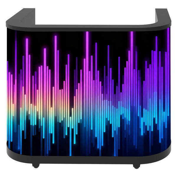5FT LED Curved DJ Booth, Movable Standing DJ Booth, LED Video Wall ...