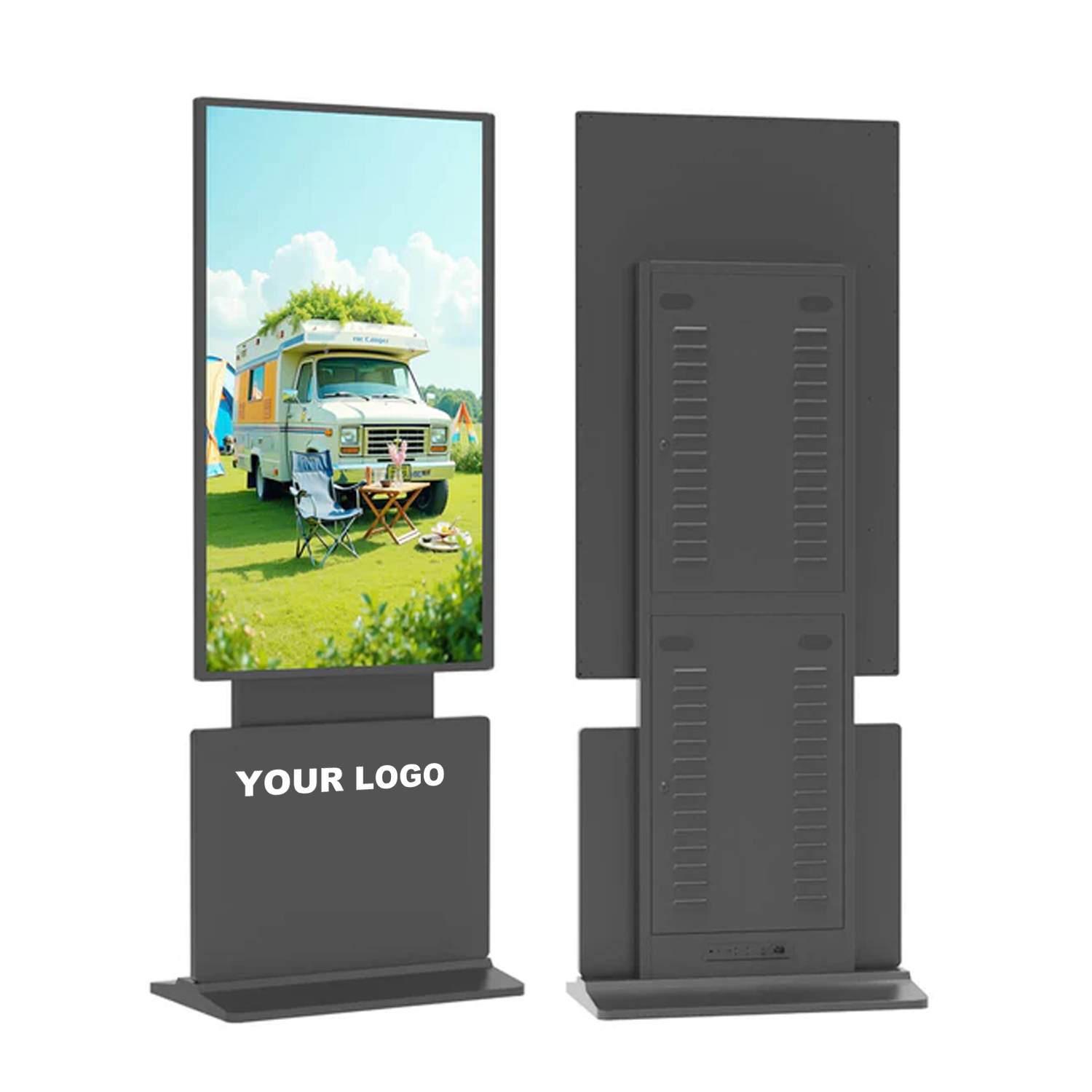 Indoor Floor Standing Rotating Digital Signage - LCD Advertising Displ ...