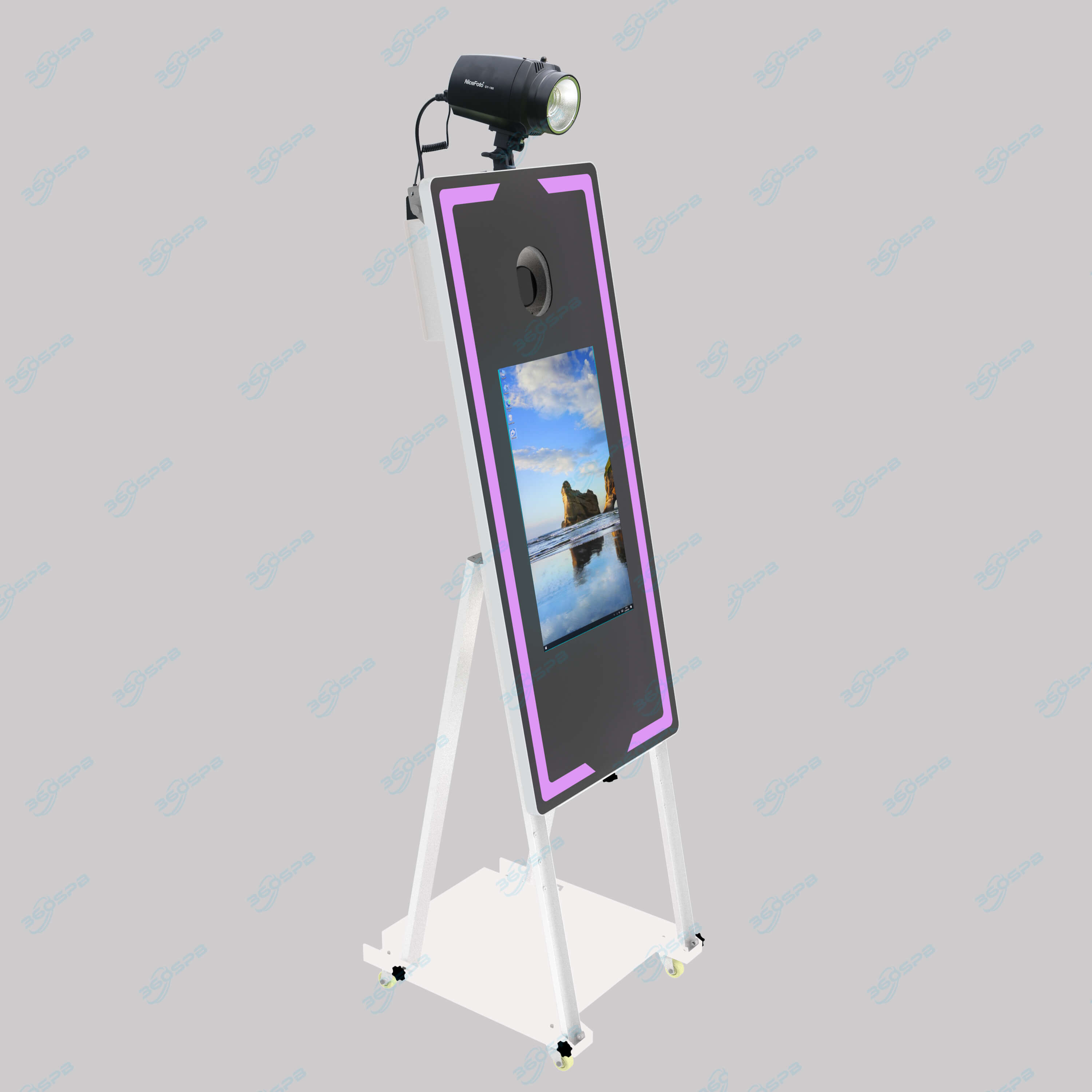 M3C 45″ Touch Screen Mirror Photo Booth with Flash Lamp | 360SPB