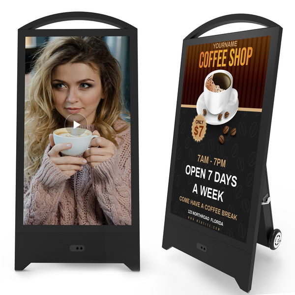 Portable LCD Display, 43"  Outdoor Digital Signage, Waterproof IP65, 1800 Nits High Brightness | 360SPB®