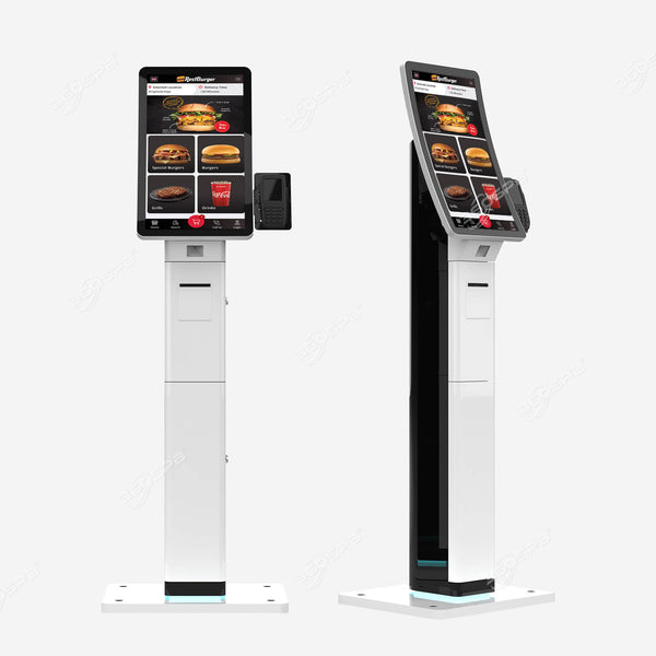 Self-Ordering Kiosk 23.6" Multi-point Touch Screen, SFP23A Floor Standing Self-Payment Kiosk | 360SPB®