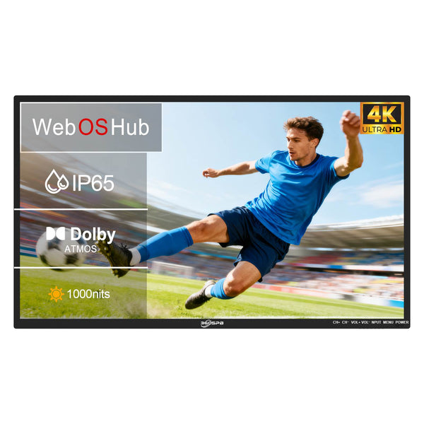 55"/65" Outdoor TV, 4K UHD Smart TV,   IP65 waterproof, Suitable for Partial Sun, Patio| 360SPB®