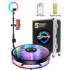 360-Grad-Fotoautomat mit mehr LED-RGB-Licht, Glasabdeckung und Fernbedienung der DG-Serie | 360SPB®