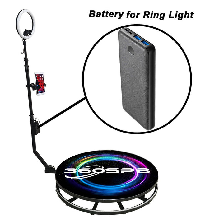  360 Photo Booth Power Bank for Ring Light